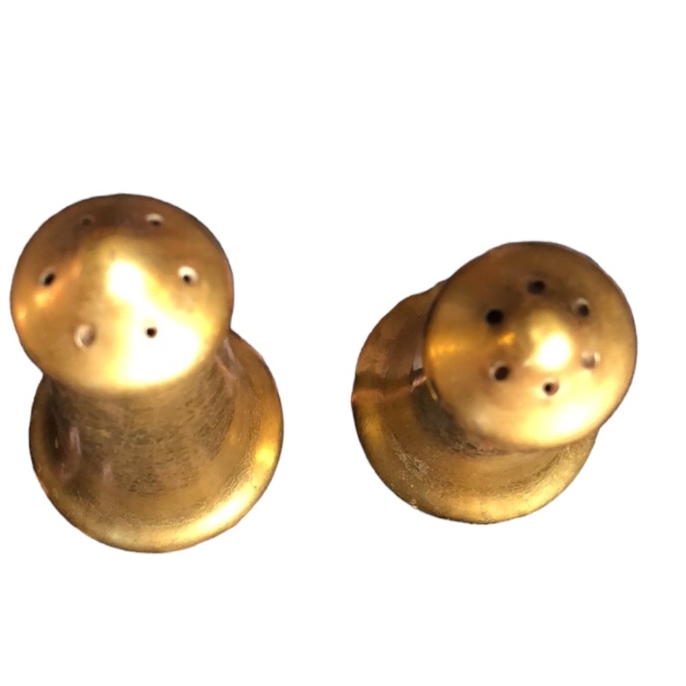 Vtg Set of Pickard Gold Rose & Daisy Salt & Pepper Shakers - Picture 3 of 5